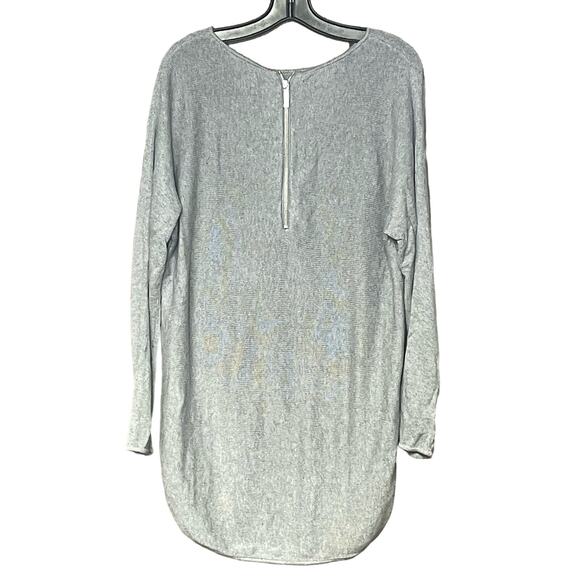 MICHAEL Michael Kors sweater long sleeve gray back zipper womens size large - Picture 2 of 6